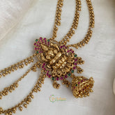Gold Alike Lakshmi Jada Bun Billai Maatil - Ghungroo Maatil - Jhumka - G11488